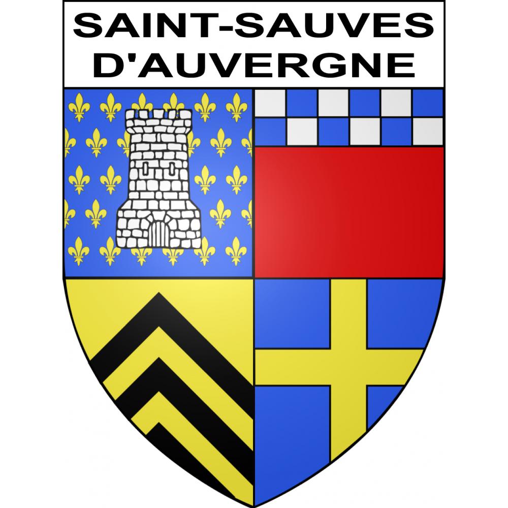 Saint-Sauves-d'Auvergne Sticker wappen, gelsenkirchen, augsburg, klebender aufkleber