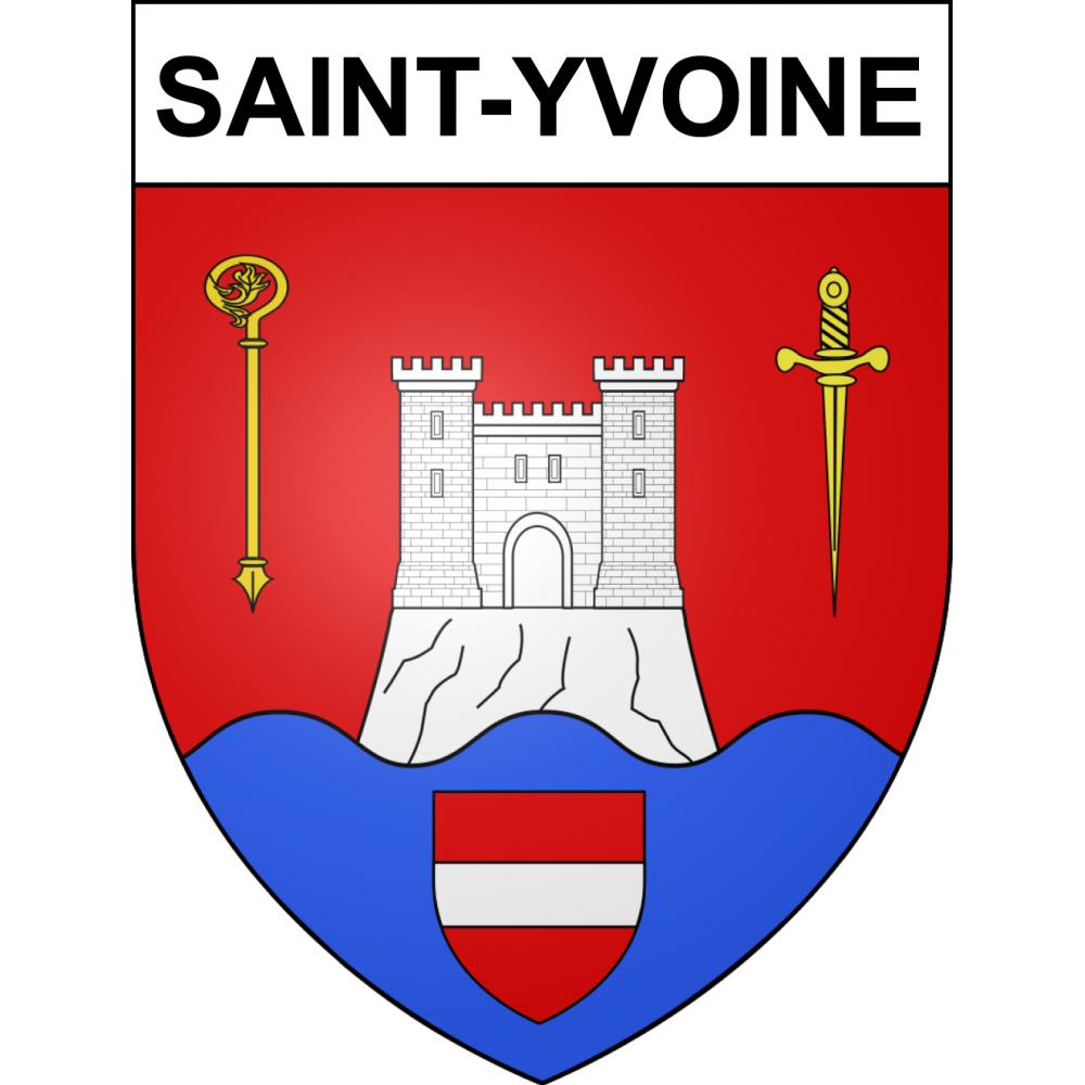Saint-Yvoine Sticker wappen, gelsenkirchen, augsburg, klebender aufkleber
