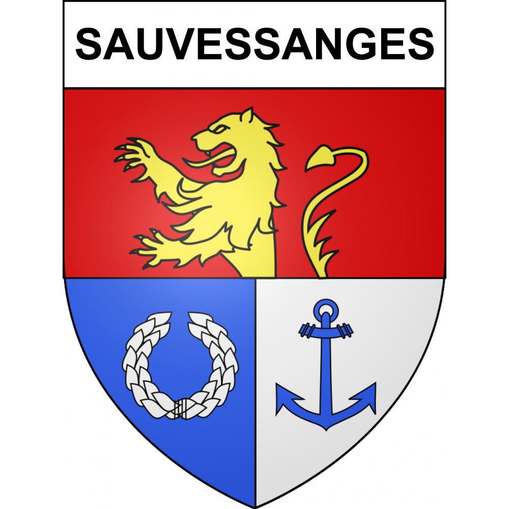 Stickers coat of arms Sauvessanges adhesive sticker
