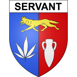 Pegatinas escudo de armas de Servant adhesivo de la etiqueta engomada
