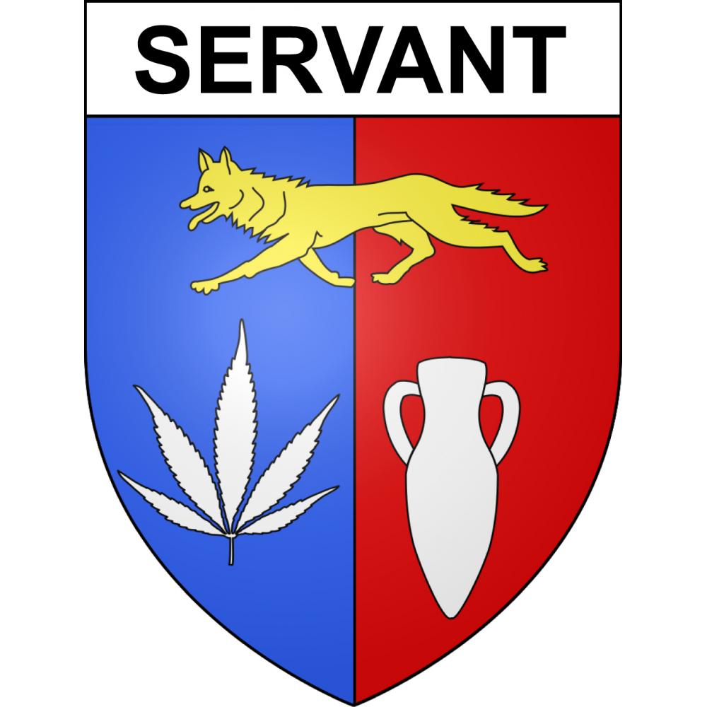 Servant 63 ville sticker blason écusson autocollant adhésif