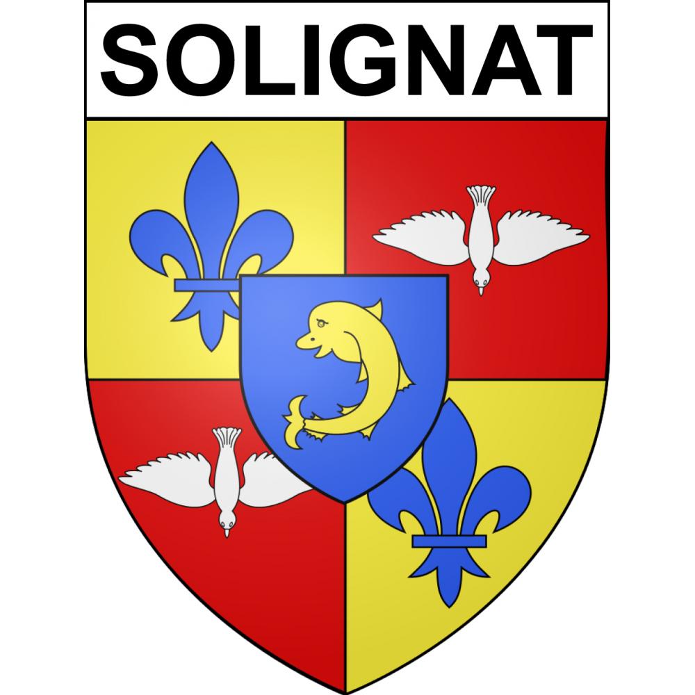 Solignat Sticker wappen, gelsenkirchen, augsburg, klebender aufkleber