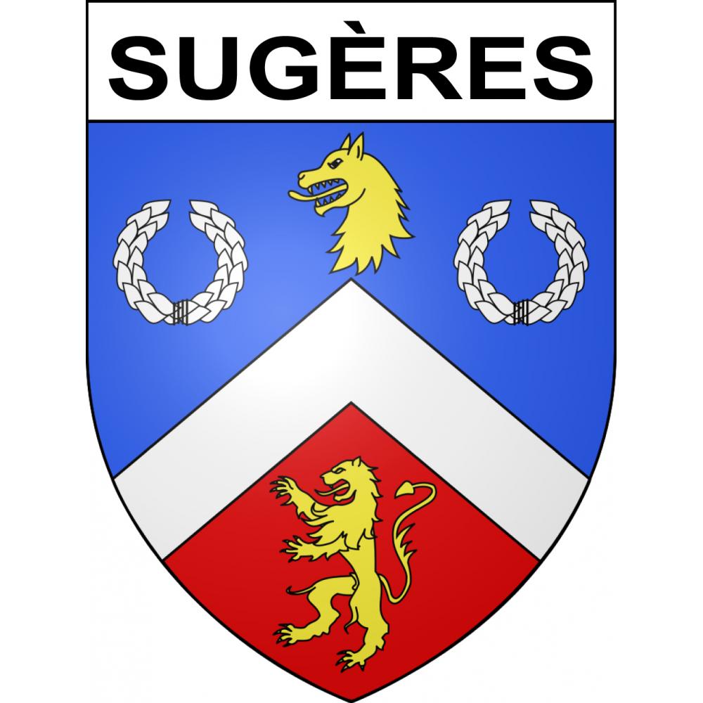 Sugères Sticker wappen, gelsenkirchen, augsburg, klebender aufkleber