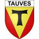 Tauves 63 ville sticker blason écusson autocollant adhésif