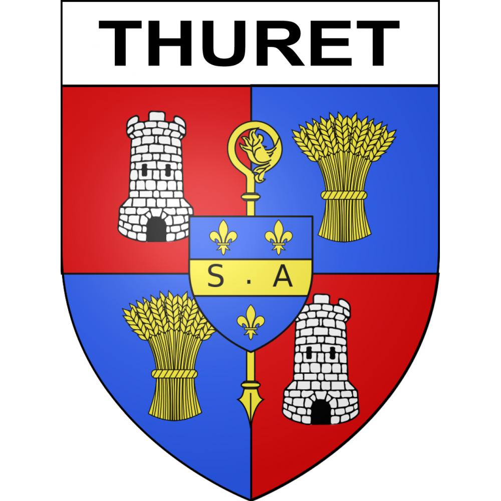 Thuret Sticker wappen, gelsenkirchen, augsburg, klebender aufkleber