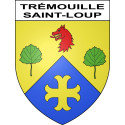 Trémouille-Saint-Loup Sticker wappen, gelsenkirchen, augsburg, klebender aufkleber