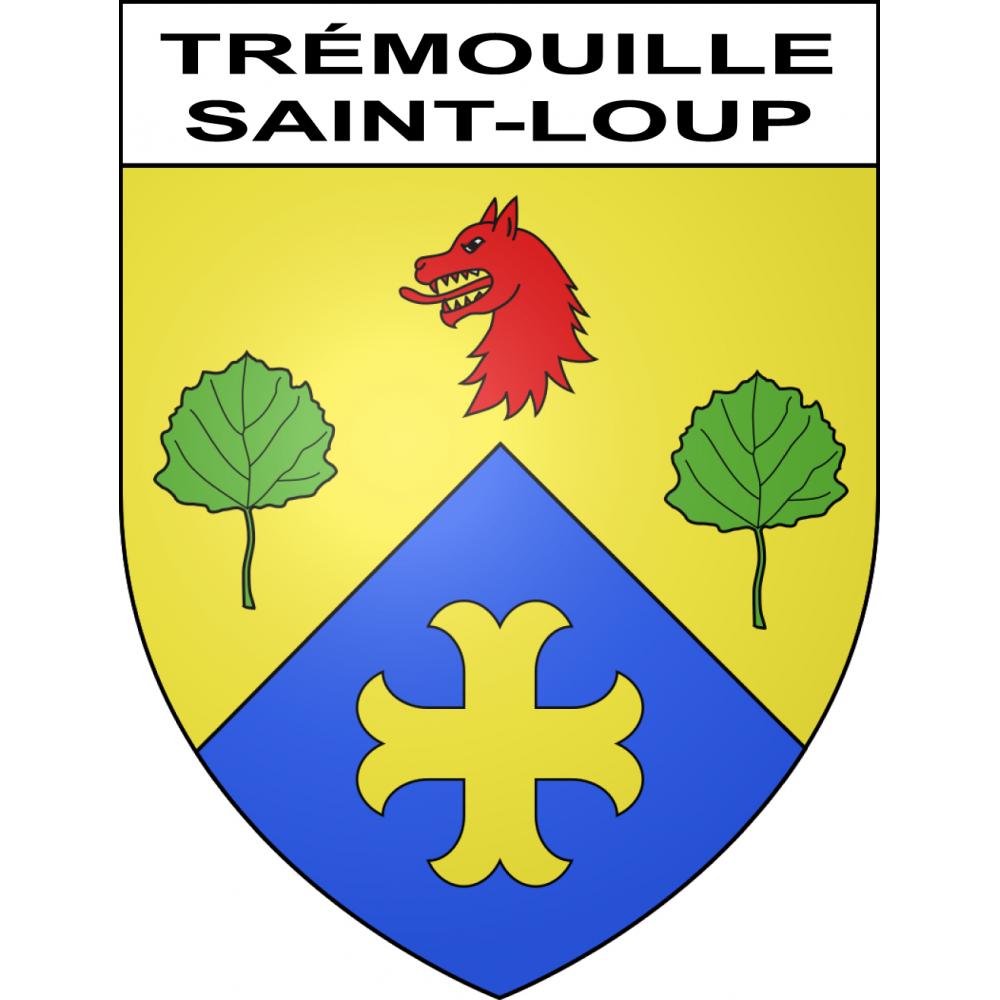 Trémouille-Saint-Loup 63 ville sticker blason écusson autocollant adhésif