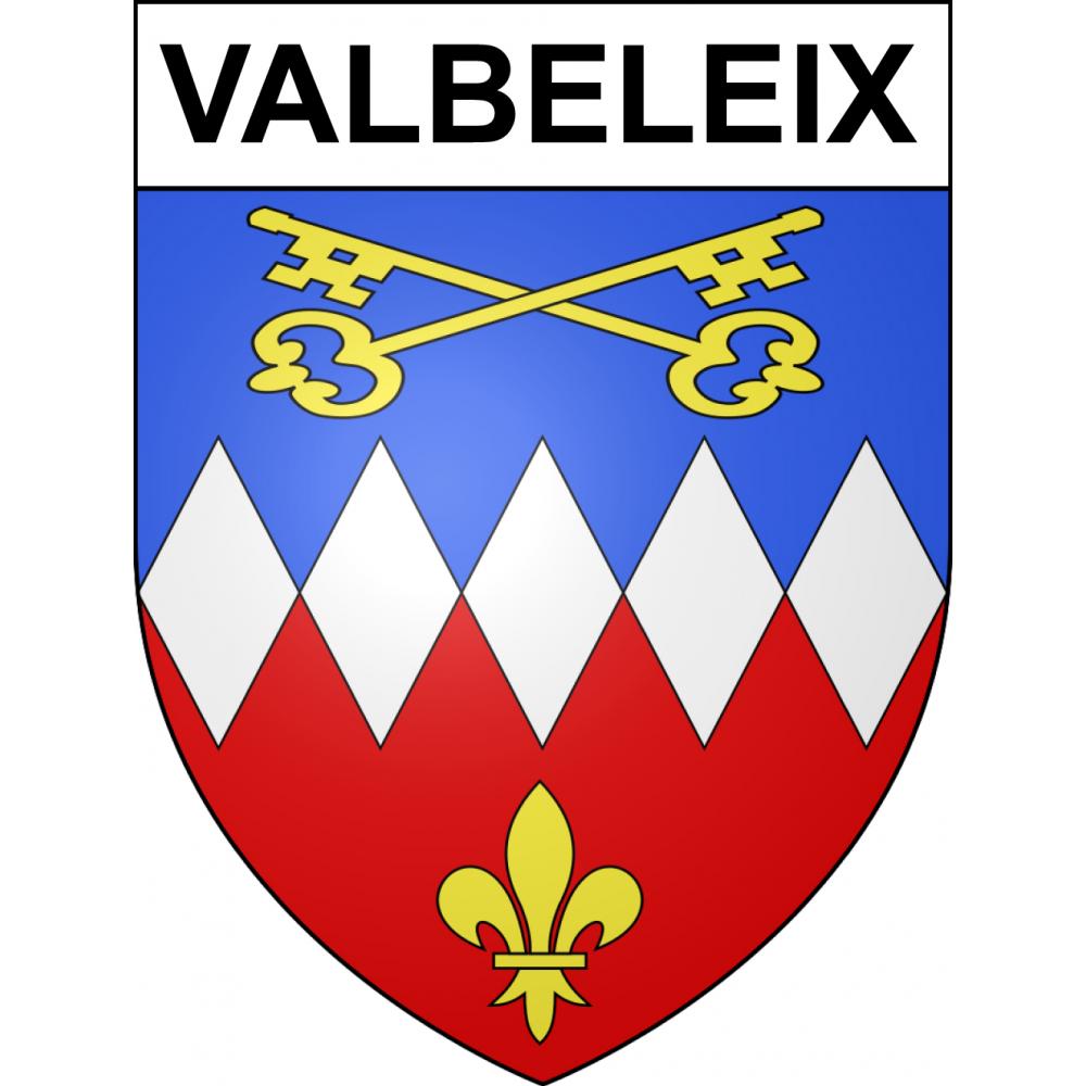 Valbeleix 63 ville sticker blason écusson autocollant adhésif