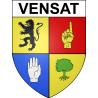 Pegatinas escudo de armas de Vensat adhesivo de la etiqueta engomada