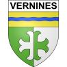 Pegatinas escudo de armas de Vernines adhesivo de la etiqueta engomada
