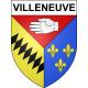 Villeneuve 63 ville sticker blason écusson autocollant adhésif