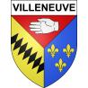 Villeneuve 63 ville sticker blason écusson autocollant adhésif