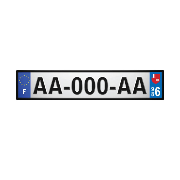 64 Pau sticker plate registration city