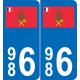 66 Cerdanya sticker aufkleber platte