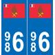 66 Cerdanya sticker sticker plate
