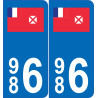 66 Cerdanya sticker aufkleber platte