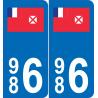 66 Cerdanya sticker sticker plate