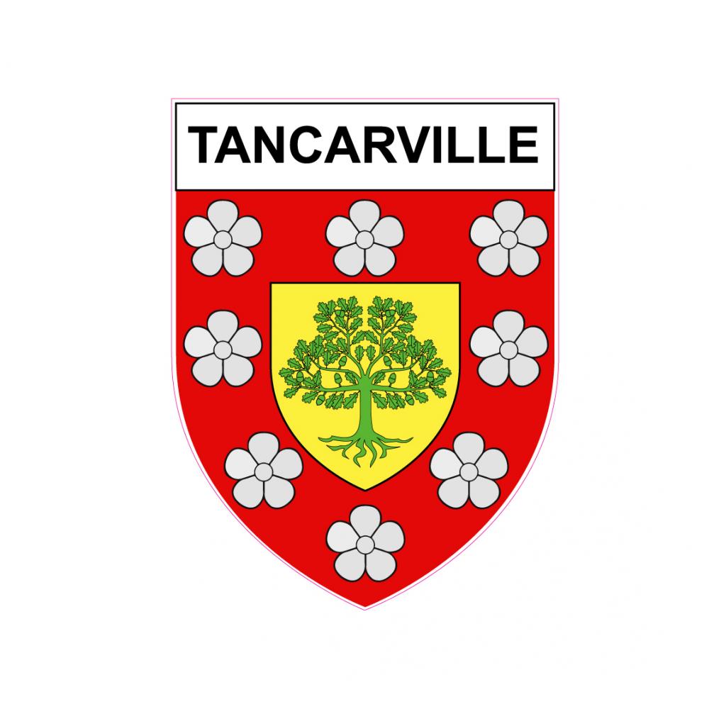 Tancarville 76 ville sticker blason écusson autocollant adhésif