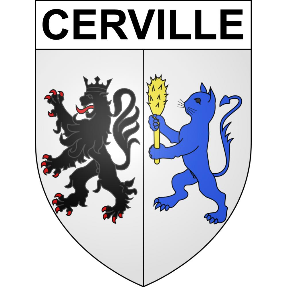 Stickers coat of arms Cerville adhesive sticker