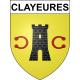Clayeures 54 ville sticker blason écusson autocollant adhésif