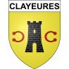 Adesivi stemma Clayeures adesivo