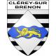 Clérey-sur-Brenon 54 ville sticker blason écusson autocollant adhésif