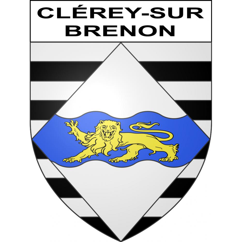 Clérey-sur-Brenon 54 ville sticker blason écusson autocollant adhésif