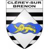 Clérey-sur-Brenon Sticker wappen, gelsenkirchen, augsburg, klebender aufkleber