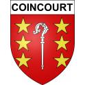 Coincourt 54 ville sticker blason écusson autocollant adhésif