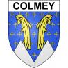 Colmey Sticker wappen, gelsenkirchen, augsburg, klebender aufkleber