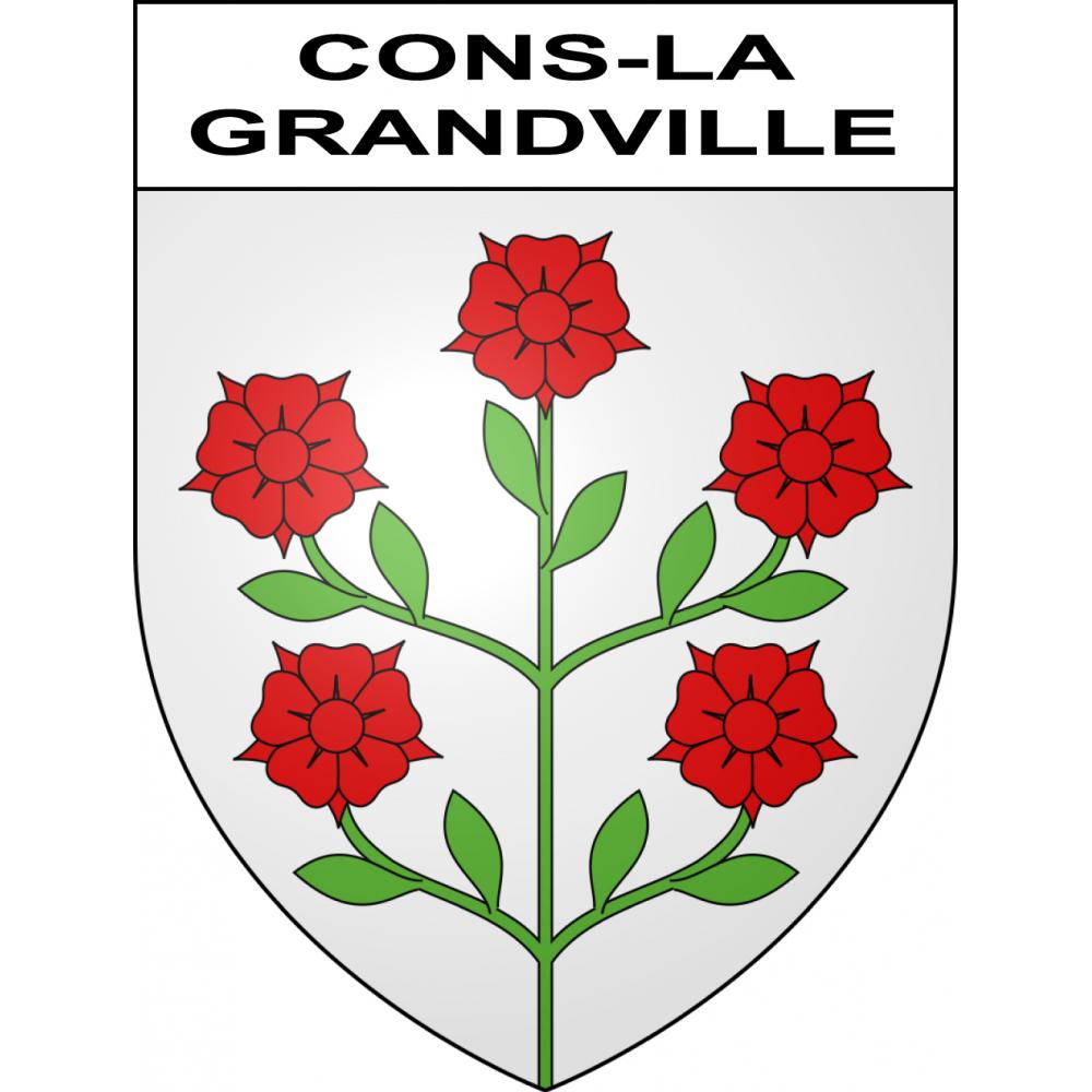 Cons-la-Grandville 54 ville sticker blason écusson autocollant adhésif