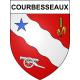 Courbesseaux 54 ville sticker blason écusson autocollant adhésif