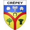 Crépey 54 ville sticker blason écusson autocollant adhésif