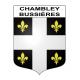 Chambley-Bussières Sticker wappen, gelsenkirchen, augsburg, klebender aufkleber