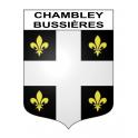 Pegatinas escudo de armas de Chambley-Bussières adhesivo de la etiqueta engomada