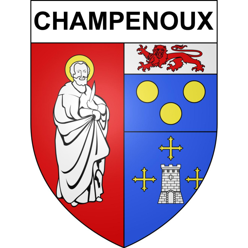 Adesivi stemma Champenoux adesivo