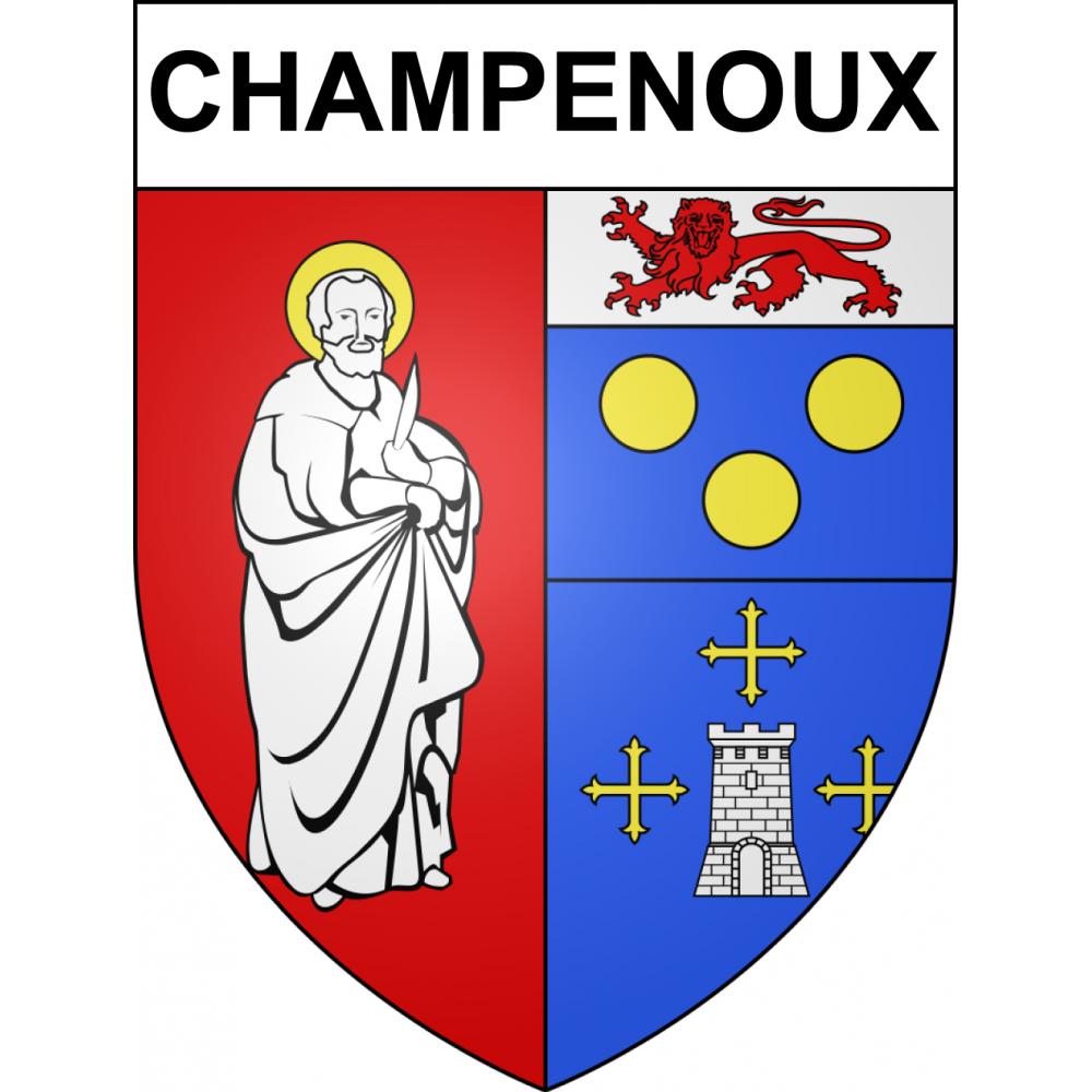 Champenoux 54 ville sticker blason écusson autocollant adhésif