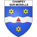 Champey-sur-Moselle 54 ville sticker blason écusson autocollant adhésif