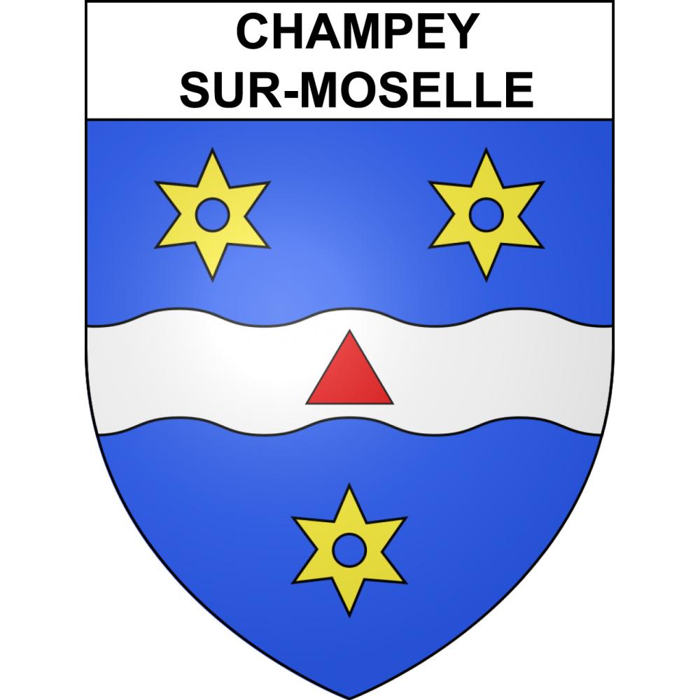 Champey-sur-Moselle Sticker wappen, gelsenkirchen, augsburg, klebender aufkleber