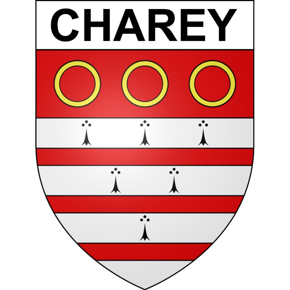 Pegatinas escudo de armas de Charey adhesivo de la etiqueta engomada