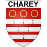 Pegatinas escudo de armas de Charey adhesivo de la etiqueta engomada
