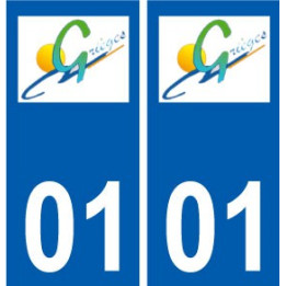 01 Grieges logo ville autocollant plaque sticker