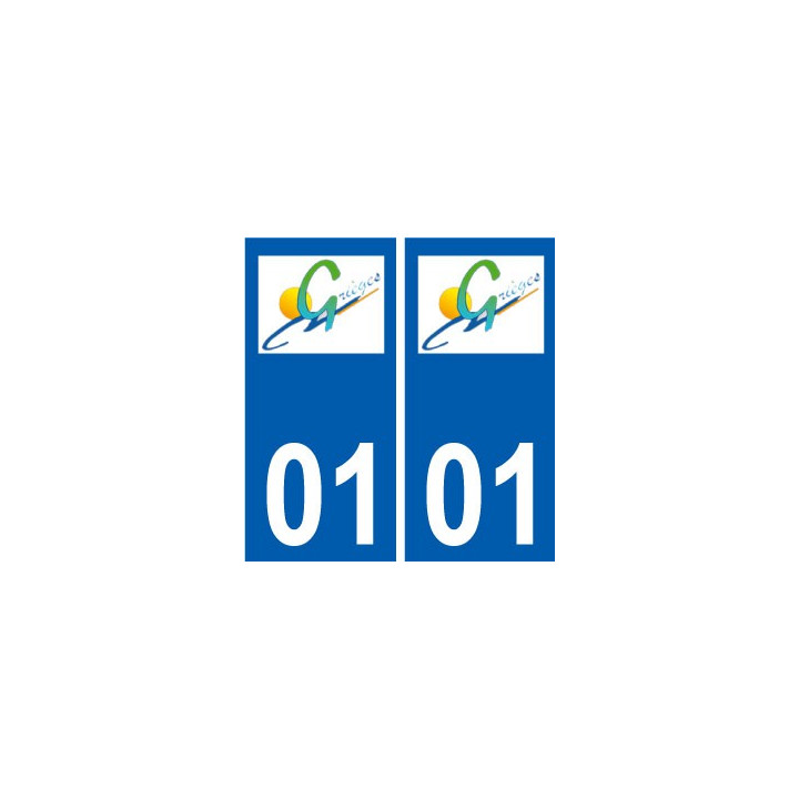 01 Grieges logo ville autocollant plaque sticker