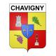 Chavigny 54 ville sticker blason écusson autocollant adhésif