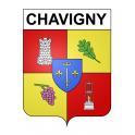 Adesivi stemma Chavigny adesivo