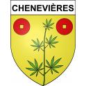 Chenevières 54 ville sticker blason écusson autocollant adhésif