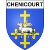 Chenicourt 54 ville sticker blason écusson autocollant adhésif