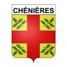 Stickers coat of arms Chénières adhesive sticker