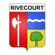 Rivecourt 60 ville sticker blason écusson autocollant adhésif