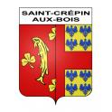Saint-Crépin-aux-Bois 60 ville sticker blason écusson autocollant adhésif
